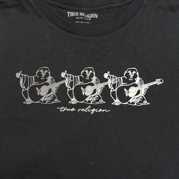 True Religion The Three Buddha Short Sleeves Tee size Large - Picture 6 of 9